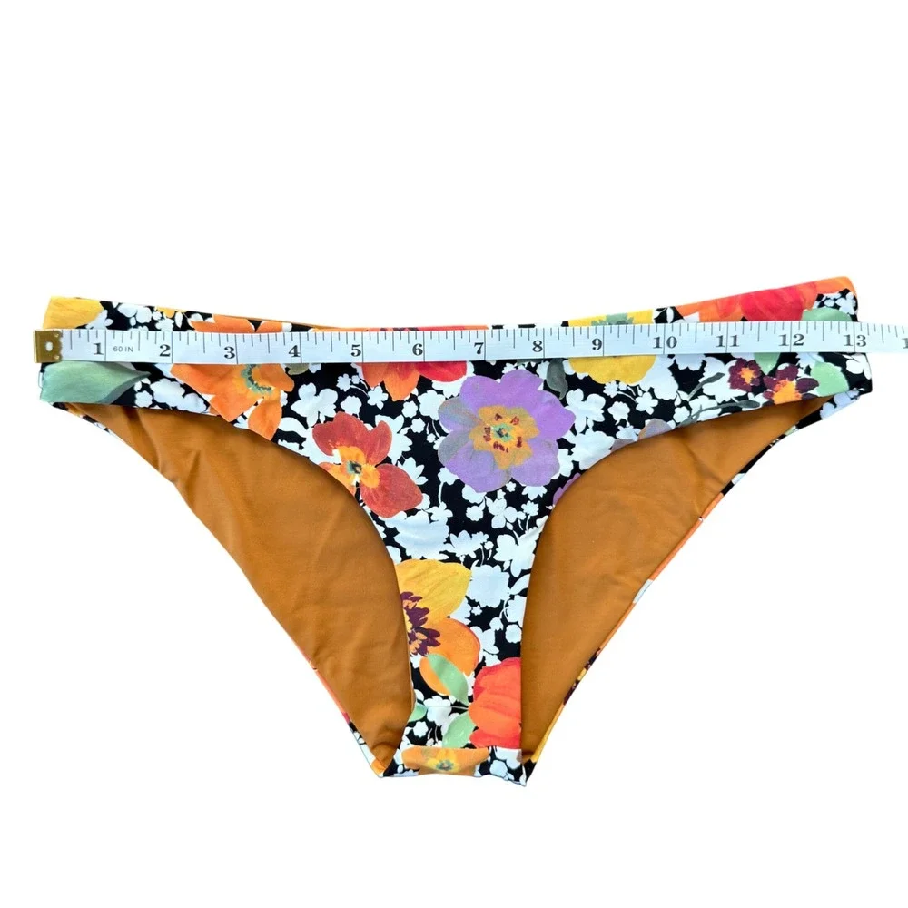 L*Space Bikini Meadow Sweet Floral Reversible Swim Bottom LSSNC16P XS‎